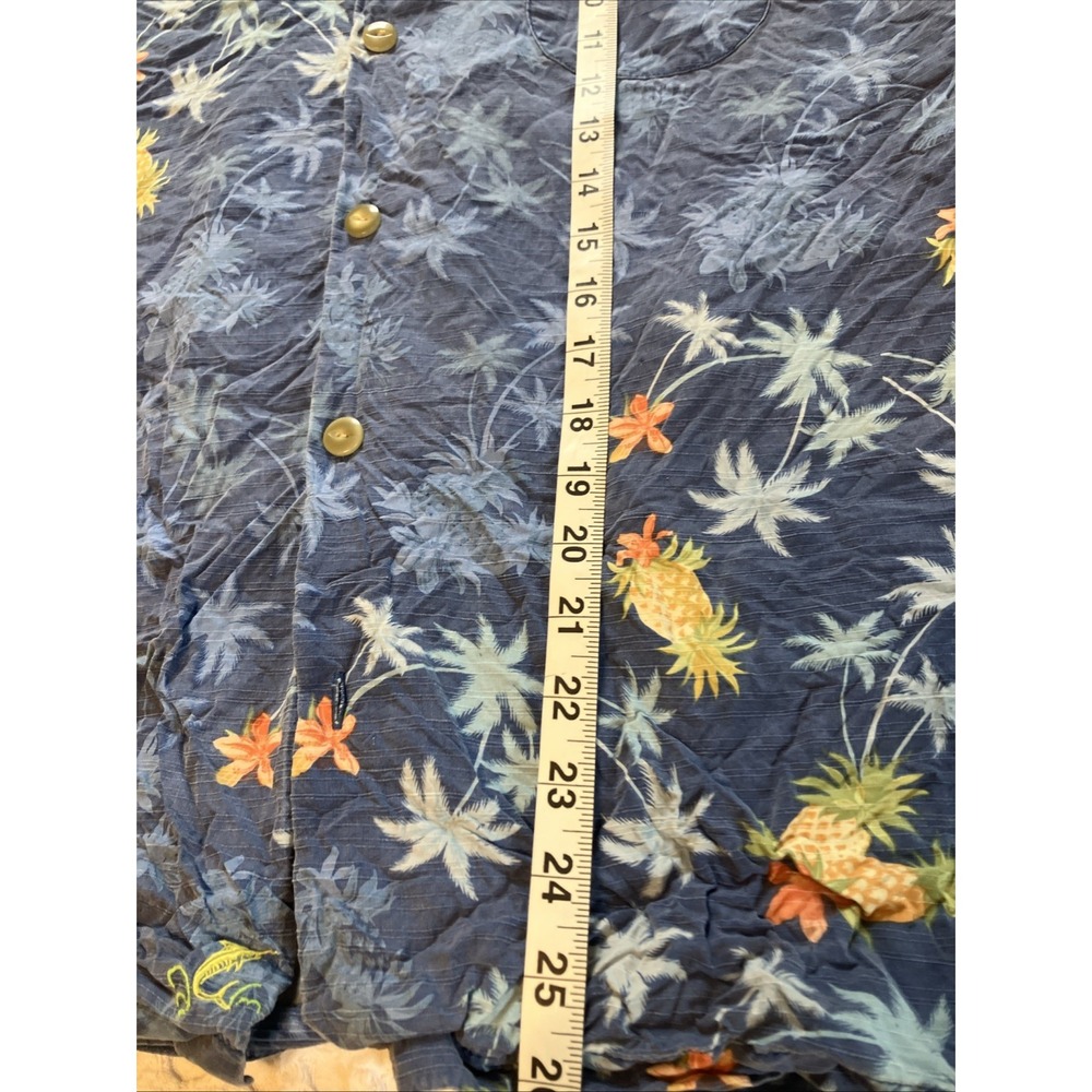 Tommy Bahama Island Modern Fit Men's L Silk Blend Floral Hawaiian Shirt READ - Picture 4 of 9